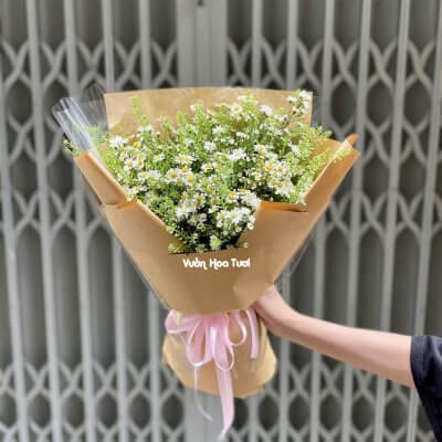 Bó Hoa Sinh Nhật Tana Thảo Trắng Bó Hoa Sinh Nhật Tana Thảo Trắng