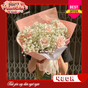Hoa Valentine Bó Hoa Yêu Thương Mỗi Ngày