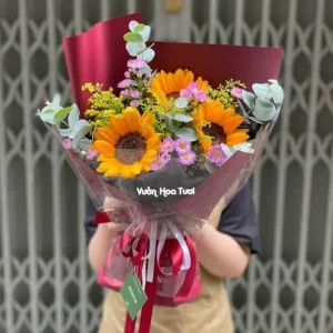 Bó Hoa Hướng Dương Tốt Nghiệp Tươi Thắm