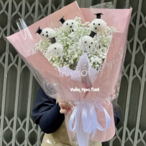 Bó Hoa Baby Tốt Nghiệp Guru