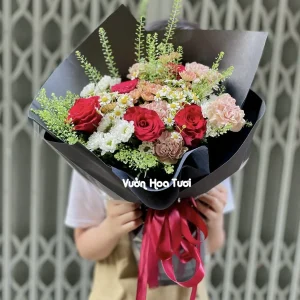 Bó Hoa Hồng Đỏ Ngọt Ngào Mỗi Ngày