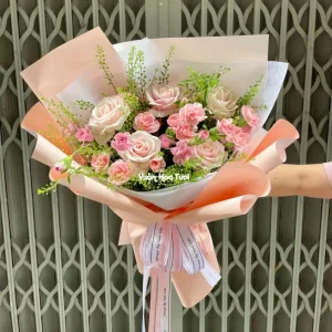 Hoa Valentine Bó Hoa Tình Yêu Ngọt Ngào