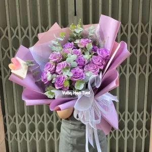 Bó Hoa Sinh Nhật Tặng Mẹ Purple Pink