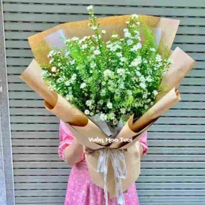 Bó Hoa Thạch Thảo Trắng Vintage_18