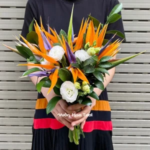 Bó Hoa Cưới Thiên Điểu Trọng Đại Sang Trọng