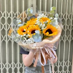 Hoa Tặng Lễ Tốt Nghiệp Hướng Dương Đẹp Hiện Đại