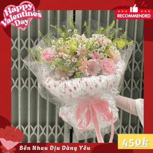 Hoa Valentine Bó Hoa Phong Cách Hàn Quốc