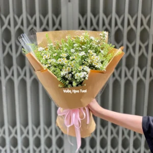Bó Hoa Sinh Nhật Tana Thảo Trắng