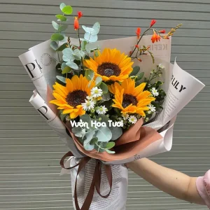 Bó Hoa Hướng Dương đẹp xinh Sự kiện vinh quang