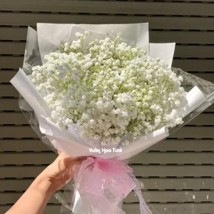 Bó Hoa Baby Trắng Giá Rẻ Xinh Xắn
