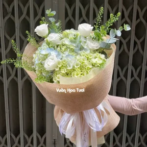 Bó hoa cẩm tú cầu Nàng Thơ