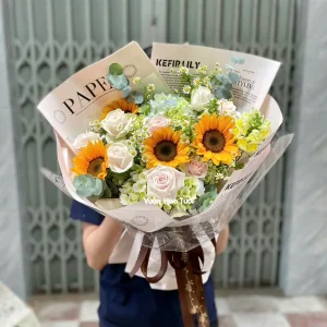 Bó Hoa Hướng Dương Mãi Yêu Ngày Mới