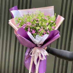 Bó Hoa Thạch Thảo Tím Xinh Xinh